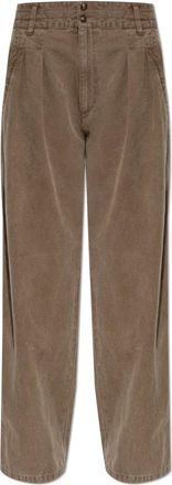 Isabel Marant Wide Trousers, female, Brown, Size: 2XS Nadine Trousers