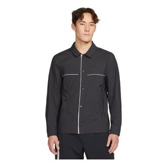 Nike Sportswear Style Essentials Woven Button-Up Top Black DM6640-045