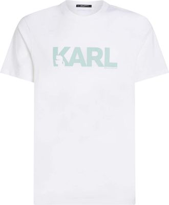 Karl Lagerfeld logo-print organic-cotton T-shirt - men - Organic Cotton - M - White