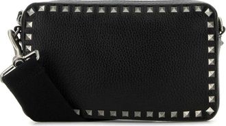 Valentino Garavani Rockstud Crossbody Tas - Heren - Schoudertassen - Zwart - ONE Size - Leer - Tassen