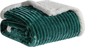 Luxury Home Oversized Corduroy Sherpa Reversible Blanket