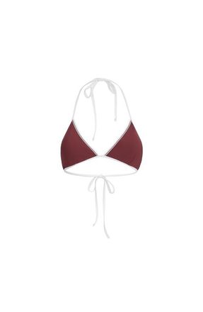 Brunello Cucinelli Bikini top with monili in Bordeaux at Nordstrom, Size 42 It
