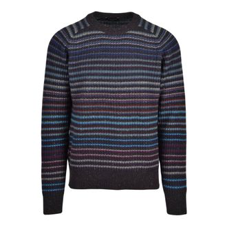 Roberto Collina Truien & Vesten, Heren, Veelkleurig, M, Wol, Maglione Girocollo