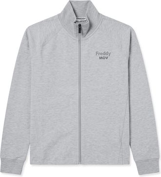 Freddy Felpa boxy cropped m&eacute;lange donna full-zip collo alto