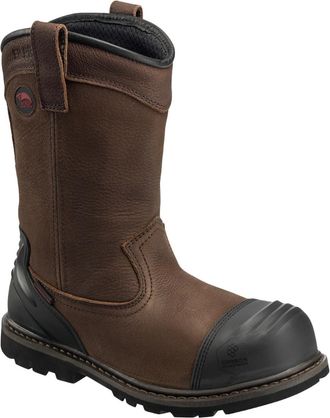 Avenger Mens Hammer Wellington 8 Carbon Toe Boot - Extra Extra-Wide Width In Brown