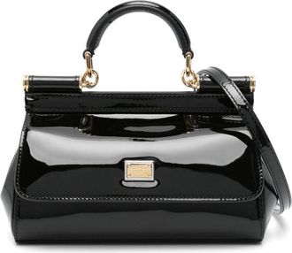 Dolce & Gabbana Black Sicily Mini Cross Body Bag - Womens - Leather