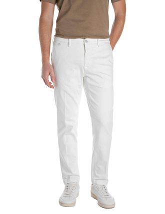 Replay chino wit Benni hyperflex effen slim fit