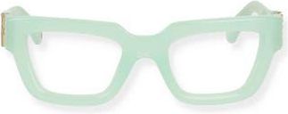 Off-white Style 8E 50mm Square Optical Glasses in Sage at Nordstrom Rack