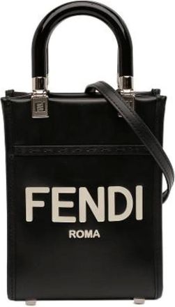 Fendi Pre-owned Mini Bags, female, Black, Size: ONE SIZE Pre-owned The Mini Sunshine Shopper