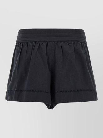 Isabel Marant cybila high waist textured pleated shorts