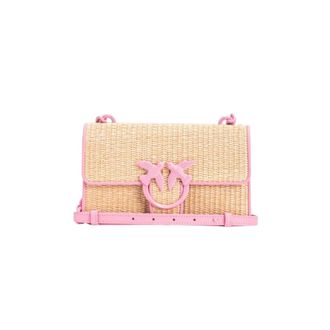 Pinko Pinko, Dames, Tassen, Roze, Maat: ONE Size Leer