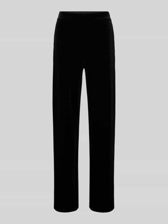 Emporio Armani Straight Leg Stoffhose mit elastischem Bund in Black, Gr&ouml;&szlig;e M