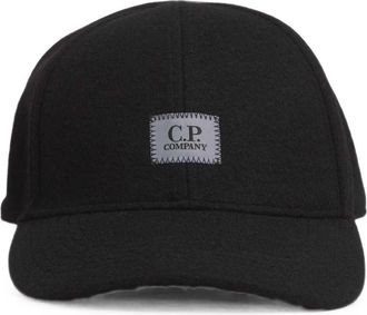 C.P. Company C.p. Company - Logo Patch Baseball Cap - Heren - Accessoires - Zwart - Maat: ONE Size