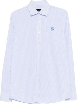 Karl Lagerfeld striped shirt - men - Cotton - 43 - Blue