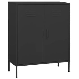 vidaXL Armario De Almacenamiento Acero Gris Antracita 80x35x101,5 Cm Vidaxl