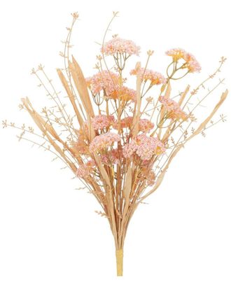 Melrose International Set Of 2 Blush Floral Grass Bush
