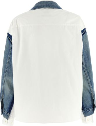 Junya Watanabe Womens Multicolor Cotton Denim Jacket Clothing