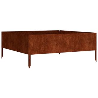 vidaXL Jardinera Acero Corten 100x100x41 Cm Vidaxl