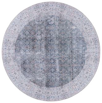 Safavieh Alfombra pelo de poli&eacute;ster azul / beige 183 x 183 cm
