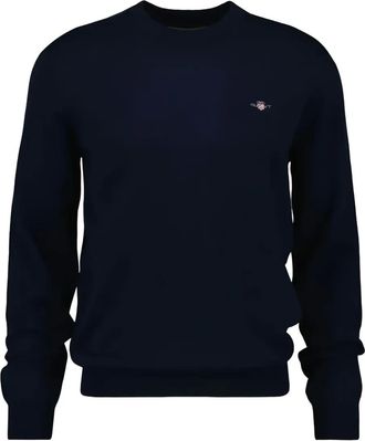 GANT Trui met C-hals - Blauw