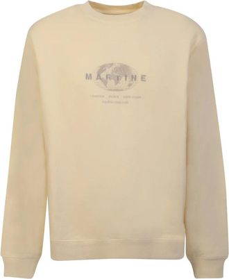 Martine Rose 601 Vnuni Sweatshirt - Heren - Sweatshirts - Beige - S - Katoen - Hoodies & sweatvesten