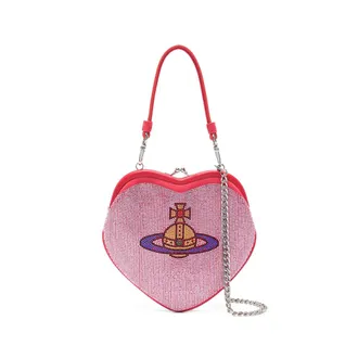 Vivienne Westwood Belle Heart-frame Hotfix Tote Bag