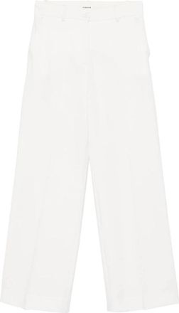 P.A.R.O.S.H. Dames Cr&egrave;me Broek - Dames - Straight fit broeken - Wit - M - Broeken