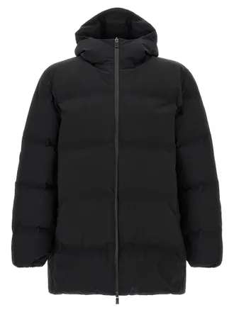 Herno Black Polyamide Full-Length Mens Jacket