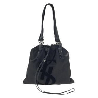Saint Laurent Pre-owned Rive Gauche Kahala Canvas Leather Bolso 2way - Pre-owned - Mujer - Negro - ONE SIZE