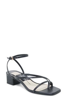 Dolce Vita Karlos Ankle Strap Sandal in Black Leather at Nordstrom, Size 6.5