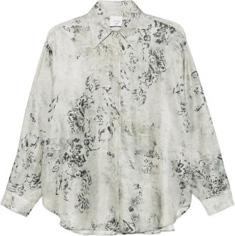 Alysi Camicia a fiori - Bianco