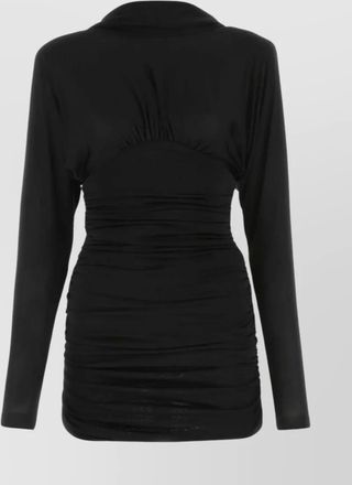 Saint Laurent mini dress v-neck long sleeves