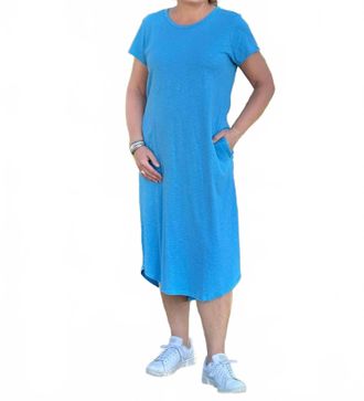 Hatley Midi Tee Shirt Dress In Azure