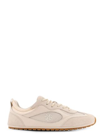 Tory Burch Field Suede Sneakers With Leather Inserts