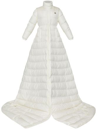 Moncler Verone 2-in-1 coat - women - Polyamide/Feather/Down/Polyester - 1 - Neutrals