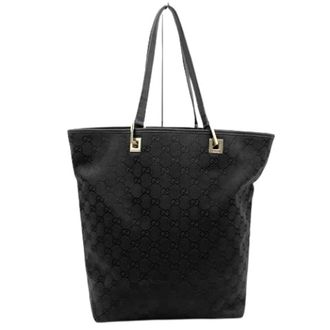 Gucci Pre-owned GG Canvas Tote Bag - unisex - Gucci Vintage - Vintage Tote Bags - Black - ONE SIZE - Pre-owned