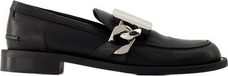 J.W.Anderson Womens Leather Loafer Black