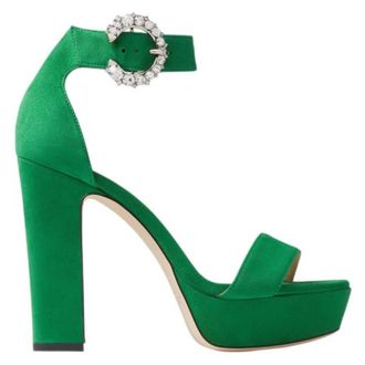 Jimmy Choo London Mionne 120 Suede Platform Sandals, Brand Size 36.5 ( US Size 6.5 )