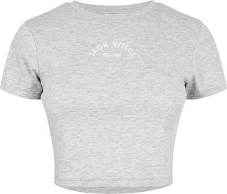 Jack Wills Dames/Dames 1 Katoenen Broek T-Shirt (Grijs Marl Marl)