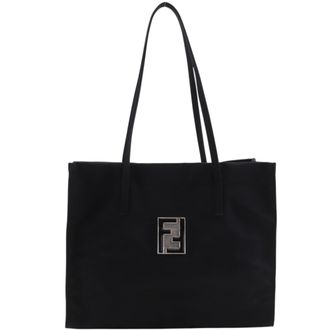 Fendi Black Nylon Tote Bag (Pre-Owned)