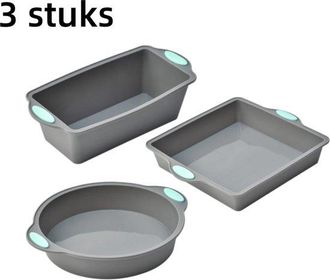 OEM Set Da 3 Pezzi: - Teglia Per Torte - Teglia Da Forno In Silicone Resistente Al Calore - Accessori Per La Cottura - Teglia Da Forno Adatta Al Microonde