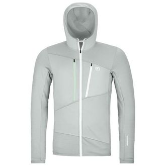 Ortovox Fleece Grid Hoody Fleecejacke f&uuml;r Herren | grau