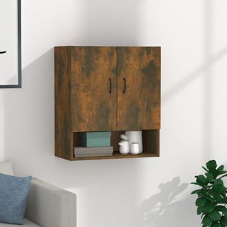 vidaXL Vidaxl - Armario De Pared Madera Contrachapada Roble Ahumado 60x31x70 Cm
