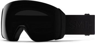 Smith 4D MAG XL Low Bridge Fit ChromaPop Snow Goggles in Blackout /Chromapop Sun Black at Nordstrom