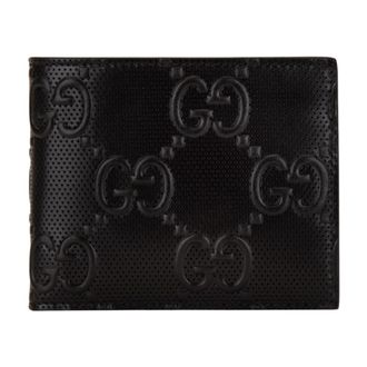 Gucci Portefeuilles & Kaarthouders - Heren - Portefeuilles - Zwart - ONE Size - Leer - Accessoires