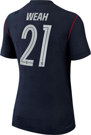 Nike Timothy Weah USMNT 2026 Match Away Nike Womens Dri-FIT ADV Soccer Jersey in Blue | NN203943375-USM