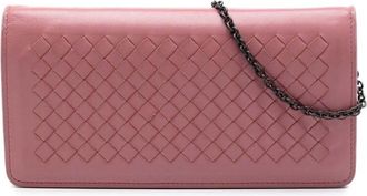 Bottega Veneta Pre-owned Bottega Veneta Nappa Intrecciato Continental Wallet on Chain Ladies AX2SEOCCDPZD7BII
