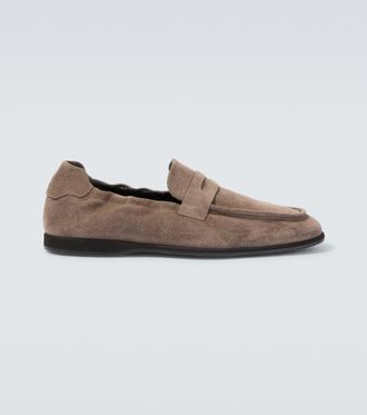 Brioni Suede penny loafers