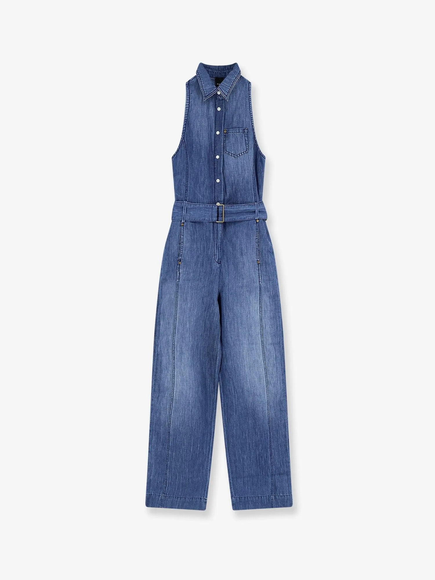Salopette da donna uk morbido cotone lino vestibilità ampia tuta senza maniche in cotone pagliaccetto casual lunga gamba larga pantaloni tuta pantaloni con tasche, Blu 1, 3XL