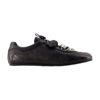 Cecilie Bahnsen Schoenen, Dames, Zwart, 37 EU, Leer, Blaise Sneaker